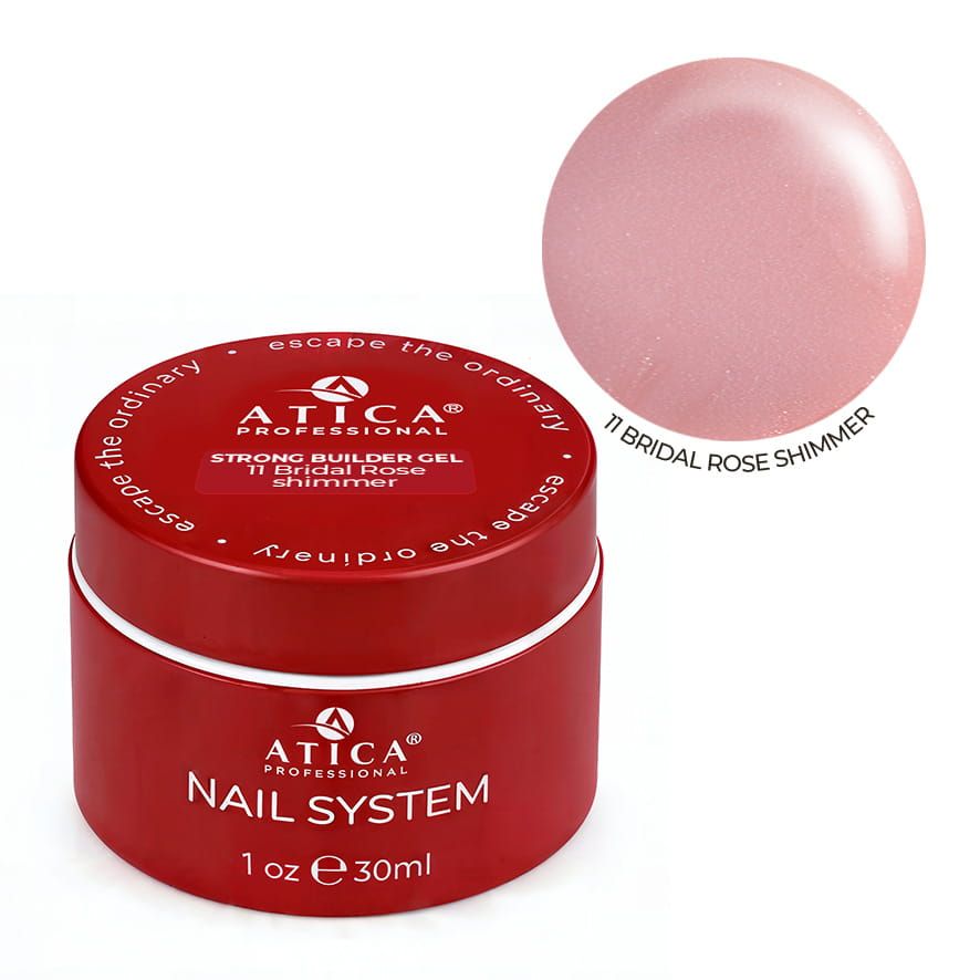 ŻEL BUDUJĄCE STRONG COVER Bridal Rose 30 ml kamuflaż z połyskiem 85437