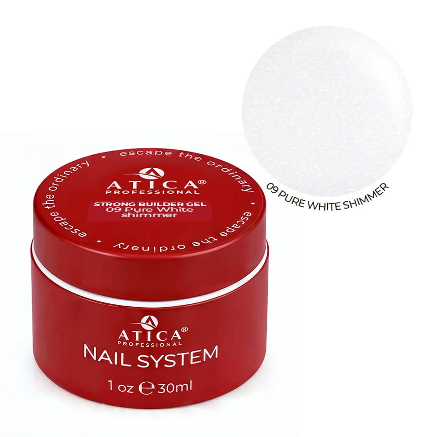 STRONG Gel Pure White shimmer 30ml 85439