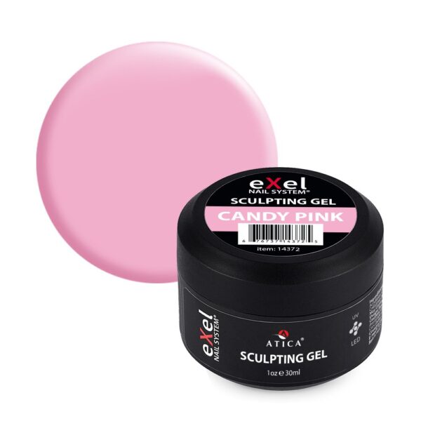 14372 Żely Budujące eXel Sculpting Gel Candy Pink 30 ml