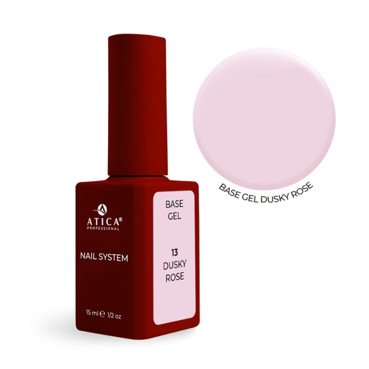 ATICA BASE GEL 13 Dusky Rose 15 ml ATICA BASE GEL 13 Dusky Rose 15 ml