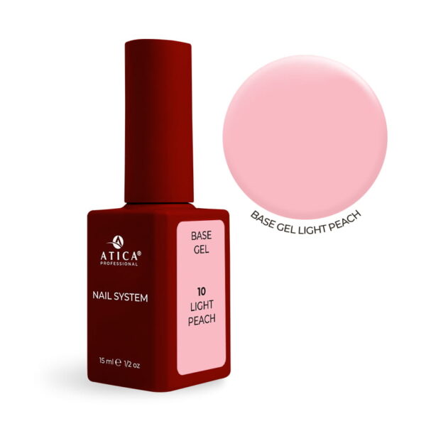 ATICA BASE GEL 10 Light Peach 15 ml