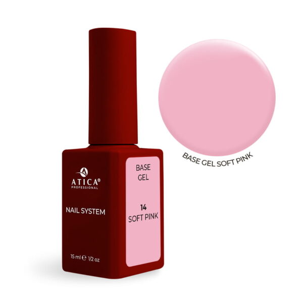 ATICA BASE GEL 14 Soft Pink 15 ml
