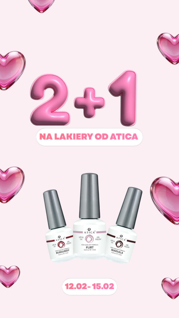 ATICA LAKIER HYBRYDOWY 7,5 ML 2+1(W UWAGACH PROSZE PODAC NUMER LAKIEROW)
